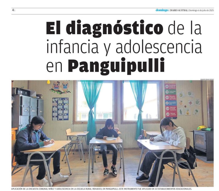 Más de 2 mil niños, niñas y adolescentes participaron en encuesta clave para definir políticas locales en Panguipulli 