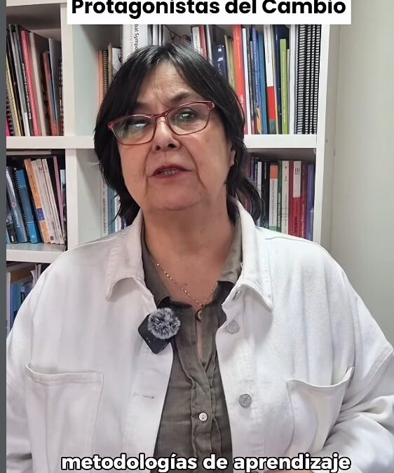 María Martínez, jefa de proyectos de Grupo Educativo, explica la iniciativa “Protagonistas del Cambio” implementada junto a la Red Futuro Técnico